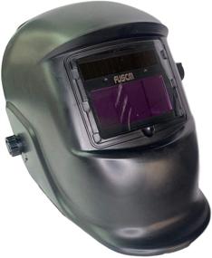 img 3 attached to 🔥 Black Metal FVSCM Welding Helmet - Solar Powered, Auto Darkening Hood with Adjustable Shade Range 4/9-13 for Mig Tig Arc Welder Mask