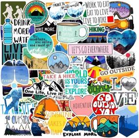 img 4 attached to Adventure Nature Stickers: 50-Piece Pack for Outdoor Enthusiasts - Hiking, Camping, Travel, Wilderness