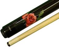 🎱 aska custom pool cue - black rose | 13mm le pro hard tip | canadian hard rock maple | non-wrapped logo