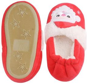 img 1 attached to 🎄 Cozy Annnowl Toddler Christmas Slippers: Size 17.5 Boys' Shoes