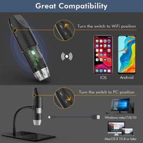 img 3 attached to 🔍 Skybasic Wireless Digital Microscope: Handheld WiFi USB 50x-1000x Magnification Camera - Android/iPhone/Windows Mac Compatible