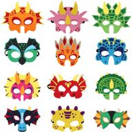 🦖 dino-mask halloween birthday decorations: roaring fossil themed party supplies логотип