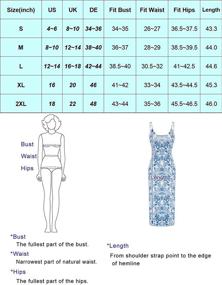 img 1 attached to Женское повседневное платье с авоськами от JASAMBAC – Средней длины с тонкими бретелями 🌸, с разделением, украшенное цветочным/однотонным рисунком в стиле бодикон