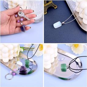 img 1 attached to 24pcs Irregular Synthetic Opalite Gemstone Pendants - Healing Quartz Charms for Necklace, Earring, and Bracelet Jewelry Making - Pandahall