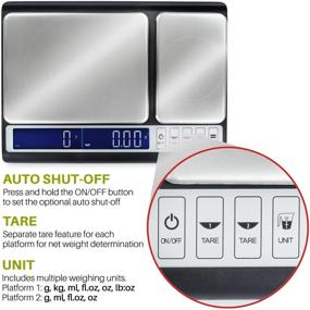 img 2 attached to 🍳 Smart Weigh Culinary Kitchen Scale - 10kg x 0.01g, Digital Food Scale with Dual Weight Platforms - Ideal for Baking, Cooking, Food, and Ingredients