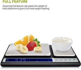 img 1 attached to 🍳 Smart Weigh Culinary Kitchen Scale - 10kg x 0.01g, Digital Food Scale with Dual Weight Platforms - Ideal for Baking, Cooking, Food, and Ingredients