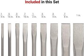 img 1 attached to 🛠️ TEKTON Cold Chisel Set PNC91003: 3 Piece Quality Metalworking Tools