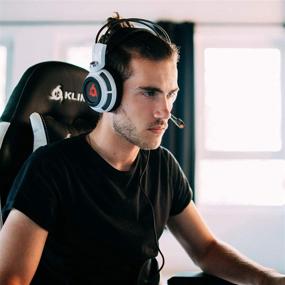 img 2 attached to 🎧 KLIM Puma - USB Gaming Headset with Mic - 7.1 Surround Sound Audio - Integrated Vibrations - Ideal for PC and PS4 Gaming - Latest 2021 Edition - White