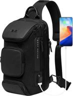 jumo cyly crossbody backpack: sleek, water resistant design for ultimate convenience logo