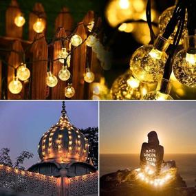 img 3 attached to 🌼 Garden Solar Lights: 50 LED 24ft 8 Modes Waterproof Fairy Lights for Outdoor Decor