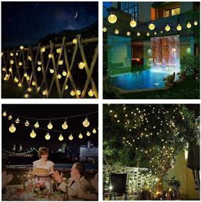 img 2 attached to 🌼 Garden Solar Lights: 50 LED 24ft 8 Modes Waterproof Fairy Lights for Outdoor Decor