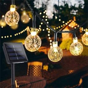 img 4 attached to 🌼 Garden Solar Lights: 50 LED 24ft 8 Modes Waterproof Fairy Lights for Outdoor Decor