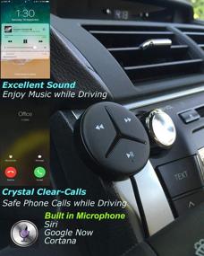 img 2 attached to 🎵 Aston Innovations SoundTek A1+: HiFi Aux Bluetooth Автокомплект для потоковой передачи музыки, громкой связи и встроенным шумоизолятором - адаптер Bluetooth/приемник для автомобилей, внедорожников и микроавтобусов