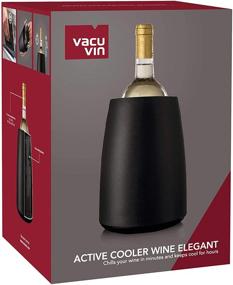 img 1 attached to 🍷 Enhanced Black Vacu Vin Rapid Ice Elegant Wine Cooler - Optimize Your Wine Cooling Experience