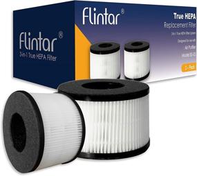 img 2 attached to Flintar BS-03 3-in-1 H13 Grade True HEPA Replacement Filter, 2-Pack – Compatible with PARTU BS-03 HEPA Air Purifier