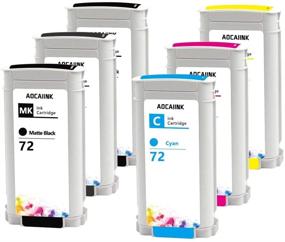 img 4 attached to 🖨️ Aocaiink HP 72 Ink Cartridge (Newest Chip) High Yield Replacement for HP72 - Compatible with Latest Chips for HP DesignJet T1100 T1120 T1200 T1300 T2300 T610 T620 T770 T790 T795 - Pack of 6