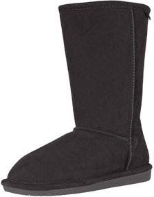 img 4 attached to BEARPAW Emma Youth Black Little Boys' Boots - Stylish and Durable Footwear for Active Kids