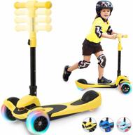 lolure toddler scooter - scooter for kids ages 3-5 (suitable for 2-12) - adjustable height kids scooter with extra wide deck - 3 wheel scooter with flash wheels for boys & girls - enhanced seo логотип