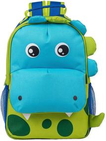 img 4 attached to 🦖 Durable & Fun Dinosaur Dimensional Preschool Backpack for Active Kids