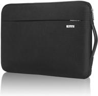 💻 voova laptop sleeve case 11-12 inch: 360° protective cover for acer chromebook, macbook air, surface pro x, surface laptop go, hp/asus notebook – black logo