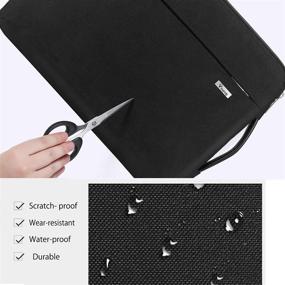 img 1 attached to 💻 Voova Laptop Sleeve Case 11-12 Inch: 360° Protective Cover for Acer Chromebook, MacBook Air, Surface Pro X, Surface Laptop Go, HP/Asus Notebook – Black