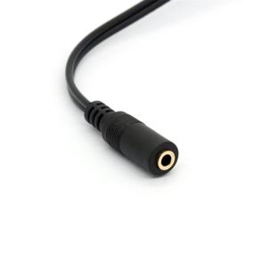 img 2 attached to 🎧 BSHTU 3.5mm to Dual RCA Female Stereo Splitter Cable 8" - Audio Adapter Extender Cord