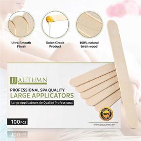 img 3 attached to 🪒 Effortless Wax Hair Removal with JJ Autumn Premium Quality Wood Applicators - Natural Birch Wooden Spatulas for Hard and Soft Wax Application (Large)