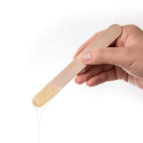 img 2 attached to 🪒 Effortless Wax Hair Removal with JJ Autumn Premium Quality Wood Applicators - Natural Birch Wooden Spatulas for Hard and Soft Wax Application (Large)