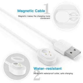 img 2 attached to 🔌 30ft Charger for Arlo Pro 3 and Arlo Ultra - Extra Long, Indoor Outdoor Magnetic Power Cable with Adapter for Continuous Charging of Arlo Ultra, Ultra 2, Pro 3, and Pro 4 - NOT Suitable for Floodlight - Pack of 2