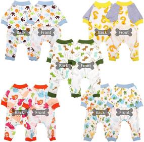 img 2 attached to 🐶 URATOT Puppy Dog Pajamas: Cute and Comfortable Pet Jumpsuits in 5 Styles