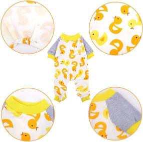 img 1 attached to 🐶 URATOT Puppy Dog Pajamas: Cute and Comfortable Pet Jumpsuits in 5 Styles