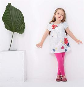 img 3 attached to 👧 White Girls' Clothing: Kids Bron Toddler Leggings 2-Pack - Optimal SEO