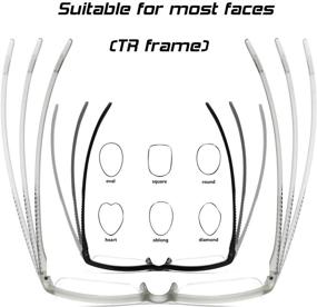 img 1 attached to Reading Blocking Computer Magnification Eyeglasses