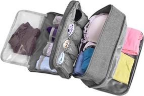 img 4 attached to Portable Underwear Waterproof Organizers Multi Layer