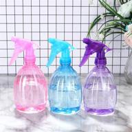 🌈 versatile 6 pcs 17 oz spray bottles: adjustable nozzle, colorful, ideal for essential oils, cleaning, planting, aromatherapy, makeup, hairdressing, and gardening logo