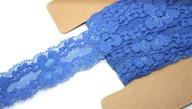 🎀 jlika stretch lace elastic - gorgeous 12 yards royal trim lace for headbands, weddings & crafts - 1 inch wide high-quality lace ribbon logo