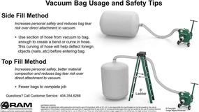 img 2 attached to 👜 RAM (1) Insulation Removal Vacuum Bag - Heavy Duty 6 FT x 4 FT - Low Dust Filtration - Contractors #1 Choice