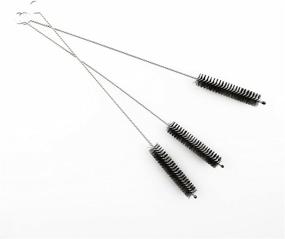 img 3 attached to 🌪 Honbay 12PCS Straw Cleaner Brushes, Nylon Bristles and Stainless Steel Handle, Skinny Pipe Tube Cleaner - 10mm bristles x 200mm long, in Black