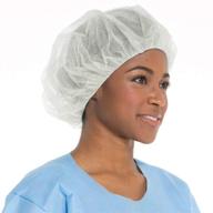 🧢 careoutfit disposable bouffant caps 21 inches - spun-bounded poly hair nets (100 pack) logo