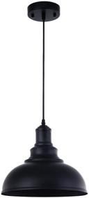 img 3 attached to 🏭 Industrial Vintage Black Metal Pendant Lighting for Kitchen Home Ceiling, Hanging