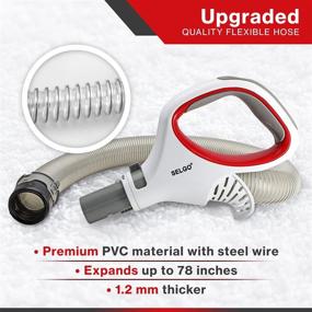 img 1 attached to 🔧 Selgo Replacement Hose Handle for Shark Rotator Lift-Away Vacuum - Upgraded OEM | Compatible with NV500, NV501, NV502 & More Models - OEM # 1245FC500