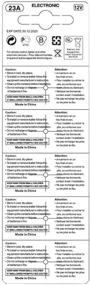 img 1 attached to Долговечная 10-штучная щелочная батарейка A23 23A 12V: обеспечивает надежное питание