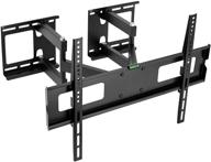 full motion corner tv mount for flat screens - vesa compatible up to 600x400, 88 lbs capacity - ideal corner tv wall mount logo