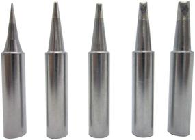 img 3 attached to 🔌 5 PCS Soldering Tips 900M Replacement for Hakko 936 937 907 FX-600 Milwaukee M12SI-D Radio Shack 64-053 Yihua 936/936B X-Tronics 3020 3020-XTS Baku 909 878AD Zany 853d Atten Solder Iron Tip Set