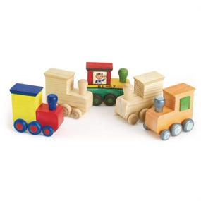 img 2 attached to 🚂 Colorations Decorate Your Own Wooden Trains: Fun Craft Project for Boys & Girls, Set of 12