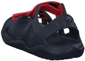 img 1 attached to Сандалии Crocs Crocband Swiftwater для мальчиков-младенцев - идеальная обувь для водных видов деятельности