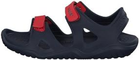 img 3 attached to Сандалии Crocs Crocband Swiftwater для мальчиков-младенцев - идеальная обувь для водных видов деятельности