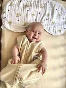 img 1 attached to 👶 LaLaMe Organic Cotton Wearable Baby Blanket: 1 TOG Sleep Sack & Swaddle Sleeping Bag | Machine Washable | Age 2-36 Months