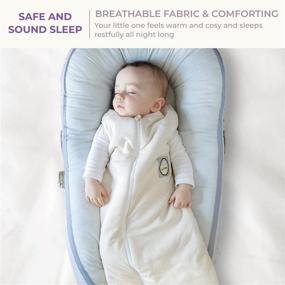 img 2 attached to 👶 LaLaMe Organic Cotton Wearable Baby Blanket: 1 TOG Sleep Sack & Swaddle Sleeping Bag | Machine Washable | Age 2-36 Months