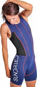 img 4 attached to 🏊 Performance-Ready: Sundried Women's Premium Padded Triathlon Tri Suit for Optimal Compression in Duathlons, Running, Swimming, and Cycling